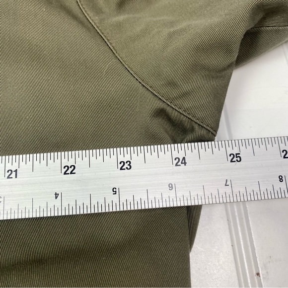 Vintage Burberry khaki green trench coat w/removable wool liner and belt XL - Picture 15 of 15